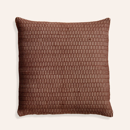 Merino Wool Griege Pillow in Chocolate