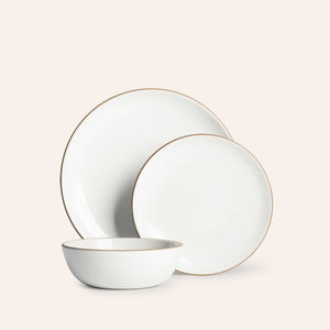 Opaque White Dinnerware Set
