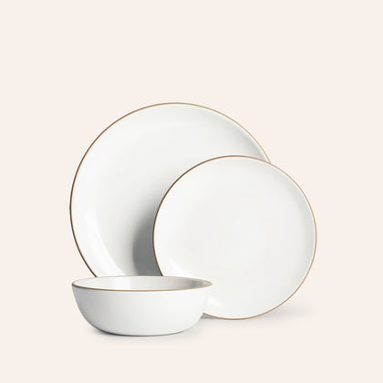 Opaque White Dinnerware Set