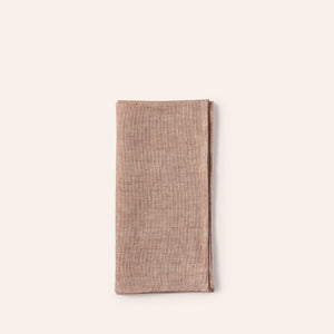 Linen Hopsack Napkins in Mattone Red (Set of 2)
