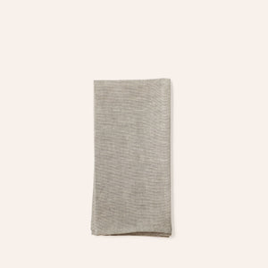 Linen Hopsack Napkins in Natural Gray (Set of 2)