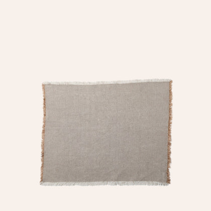 Linen Hopsack Placemat in Isabella Beige (Set of 2)