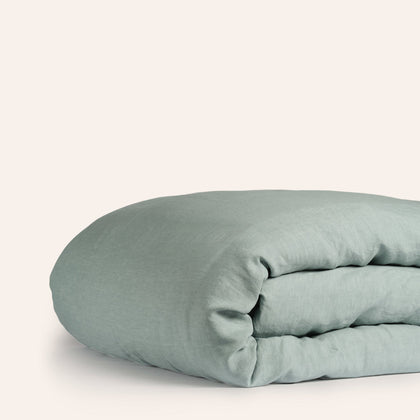 Tela Linen Duvet Cover in Ash Gray