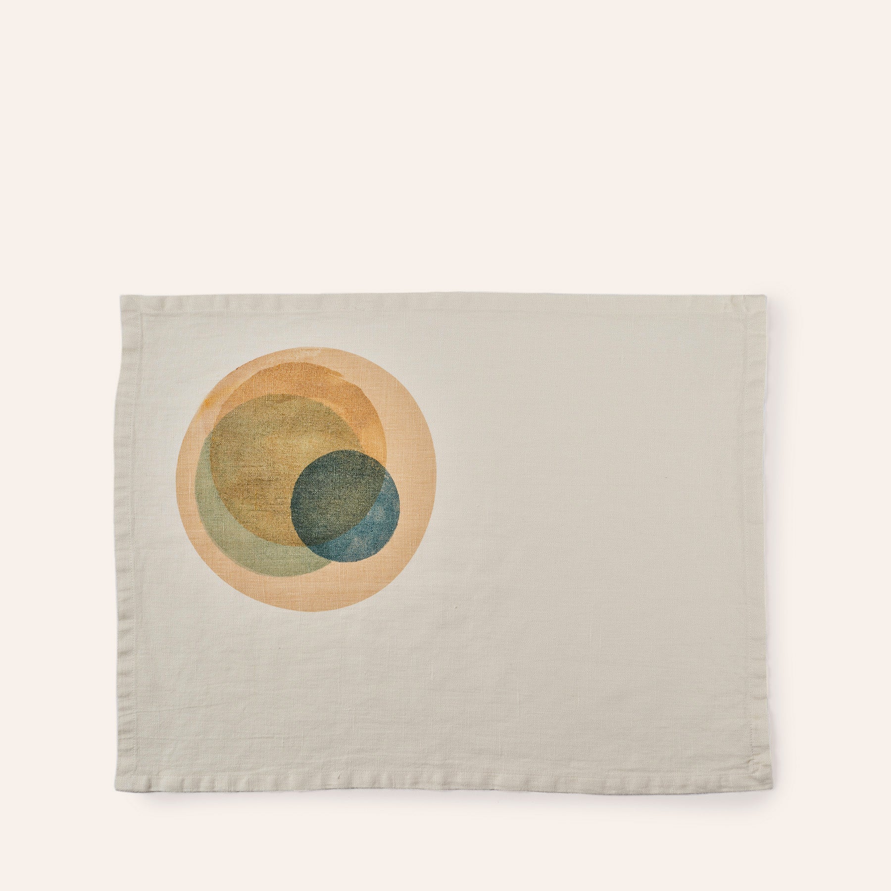 Tela Linen Placemat Macchiato in Jade Green (Set of 2)