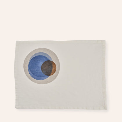 Tela Linen Placemat Macchiato in Distant Blue (Set of 2)