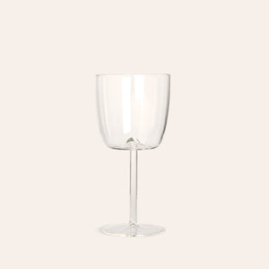 Tuccio Calice Stem Glass in Clear (Set of 2)