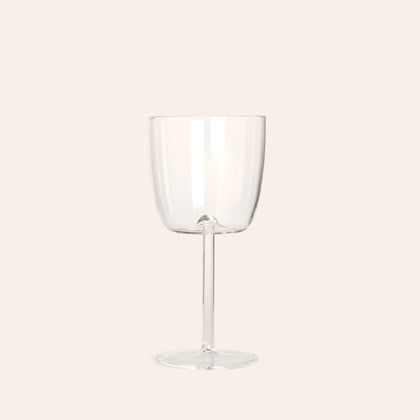 Tuccio Calice Stem Glass in Clear (Set of 2)