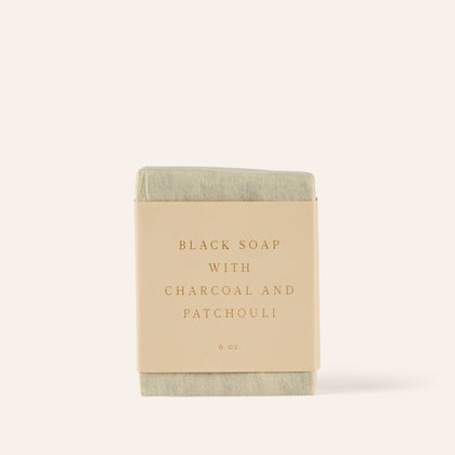 Black Soap with Charcoal and Patchouli