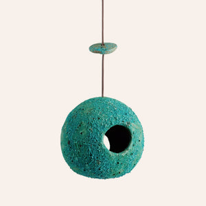 Ceramic Birdhouse in Green