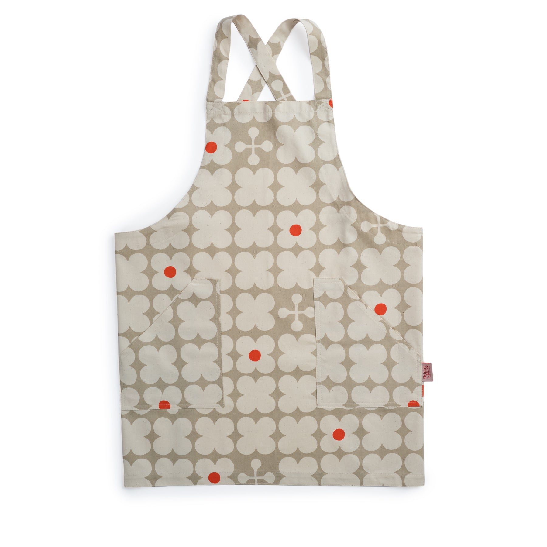 Scandi Candy Pinny Apron in Sand Zoom Image 1