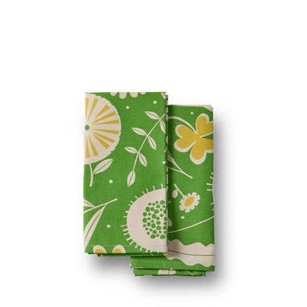 Flourish Napkin in Grass Green (Set of 2)