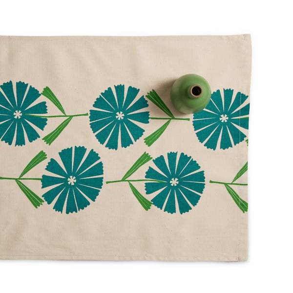 Flourish Table Runner in Teal – Heath Ceramics