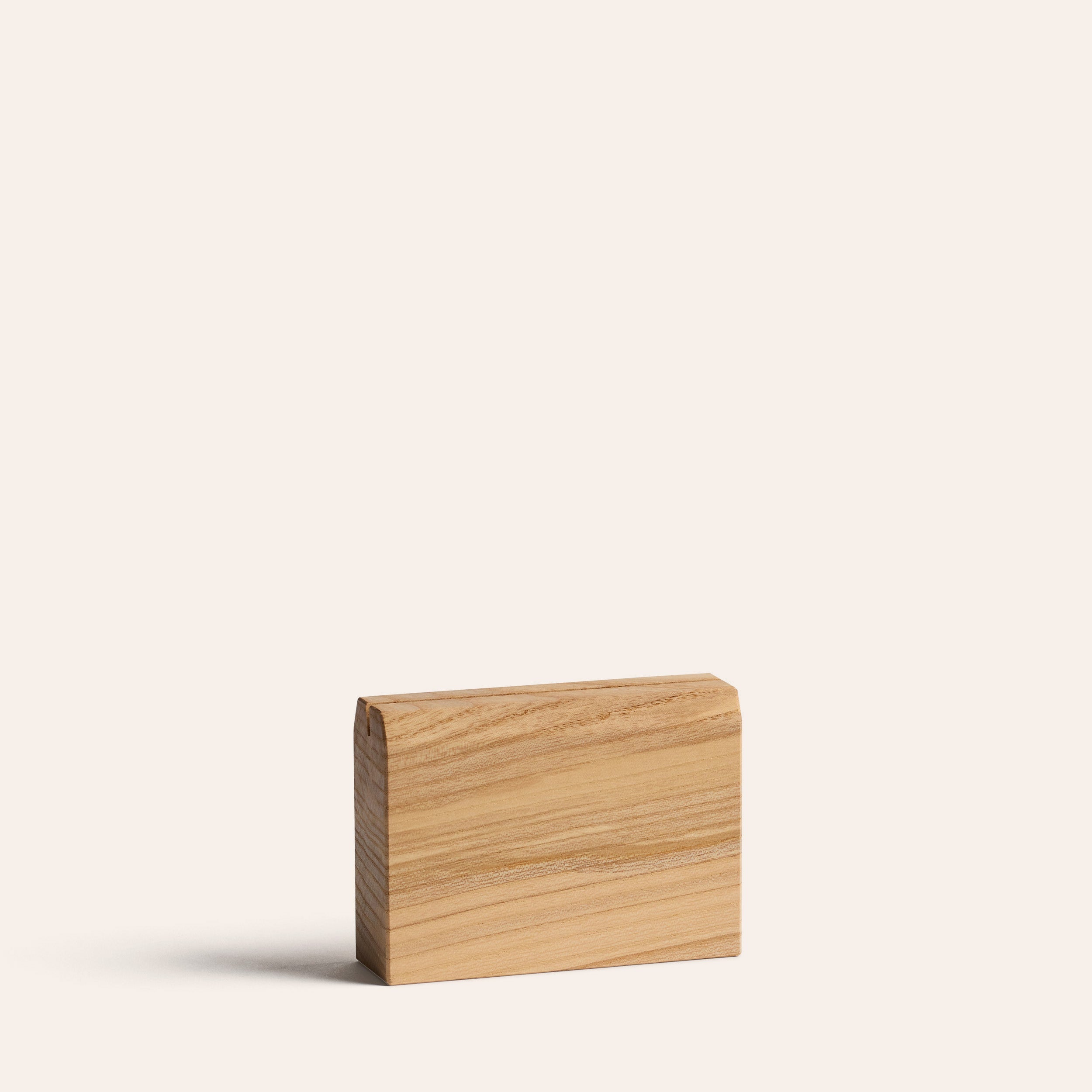 Tall Wood Card Holder