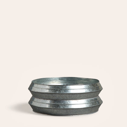 Zigzag Fruit Bowl in Galvanized Steel