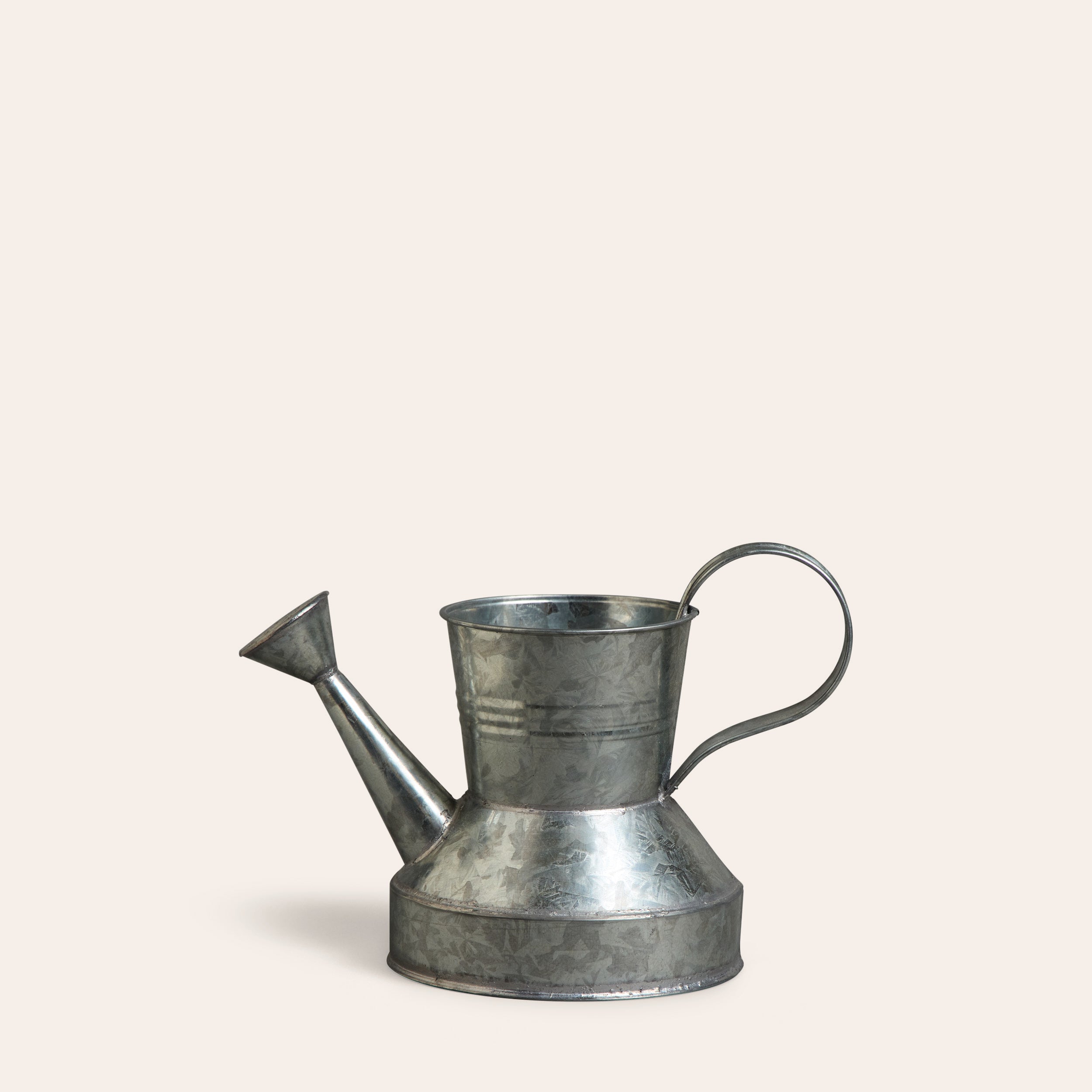 Small Watering Can in Galvanized Steel