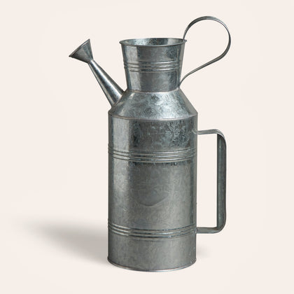 Large Watering Can in Galvanized Steel
