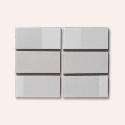 DG17 Sample in Mid-Century White Blend Rectangles