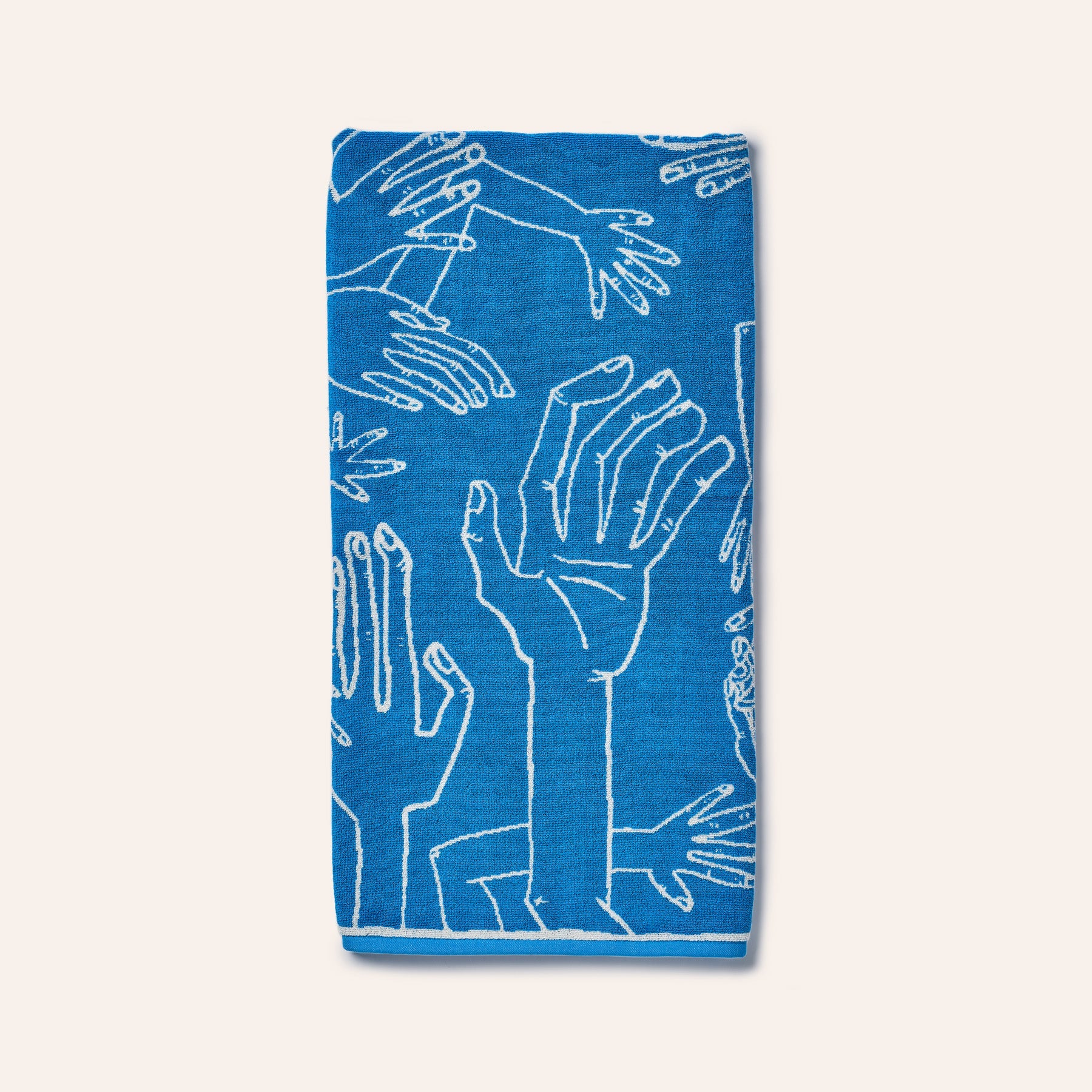 Hands Towel in Process Blue