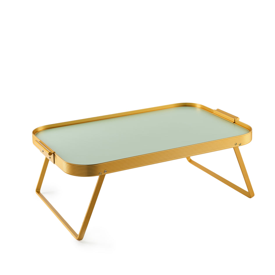 Lap Tray in Mellow Green and Gold Image 1