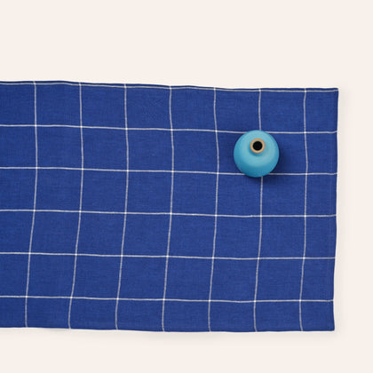 Windowpane Runner in Cobalt Blue