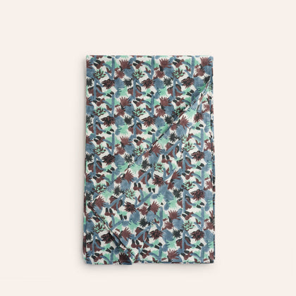 Block Print Tablecloth in Blue
