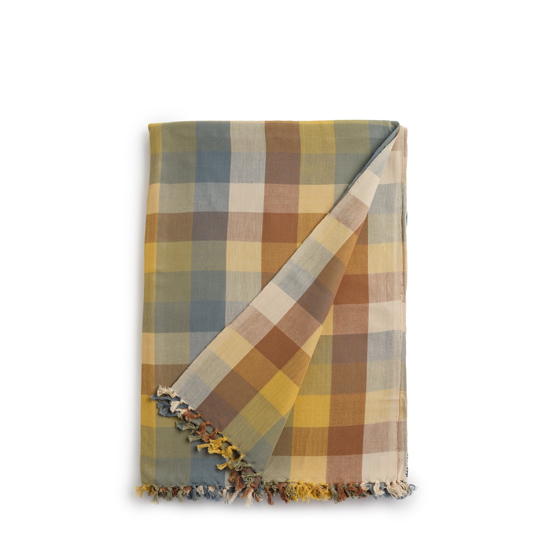 Chunky Plaid Tablecloth in Prieto Zoom Image 1
