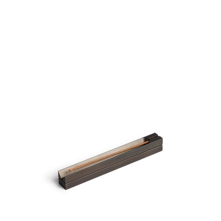 Narrow Box Burner in Blackened Brass