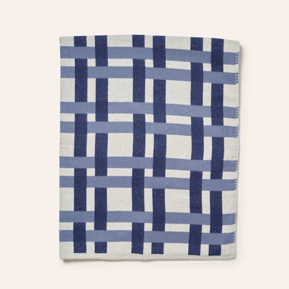 Rete Jacquard Blanket in Milk