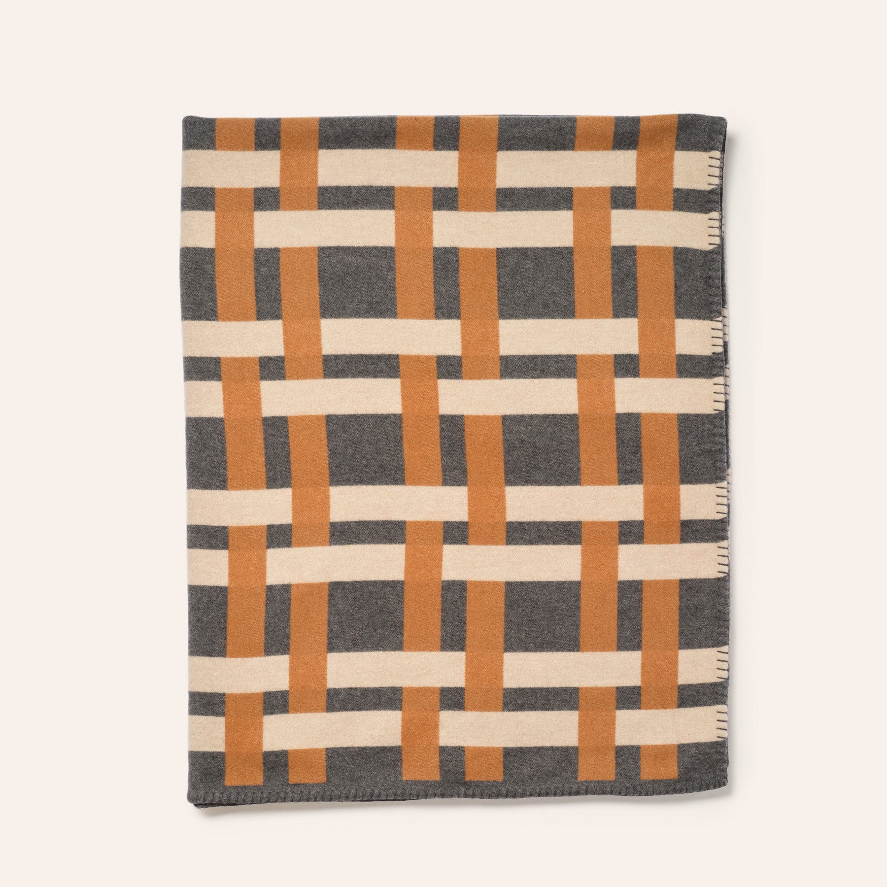 Rete Jacquard Blanket in Carnico Grey