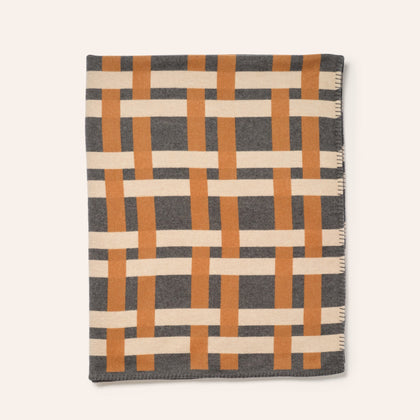 Rete Jacquard Blanket in Carnico Grey