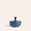 Wide Container with Triangle Lid in Denim