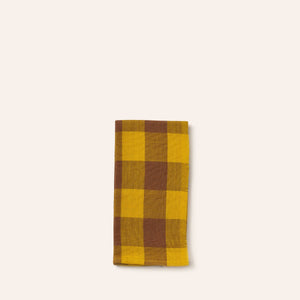 Big Gingham Napkin in Citrine (Set of 2)