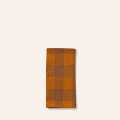 Big Gingham Napkin in Turmeric (Set of 2)