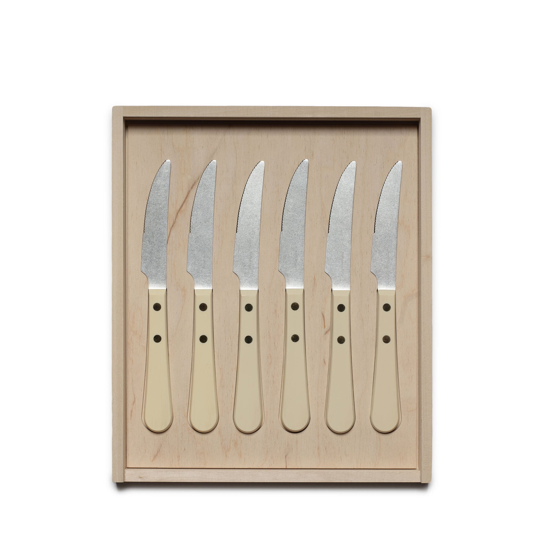 Provencal Steak Knife Set in Ivory Zoom Image 1