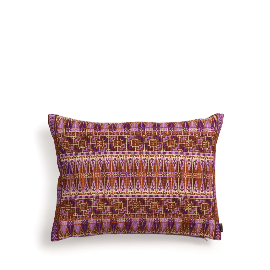 Cypress Pillow in Brown and Purple Image 1