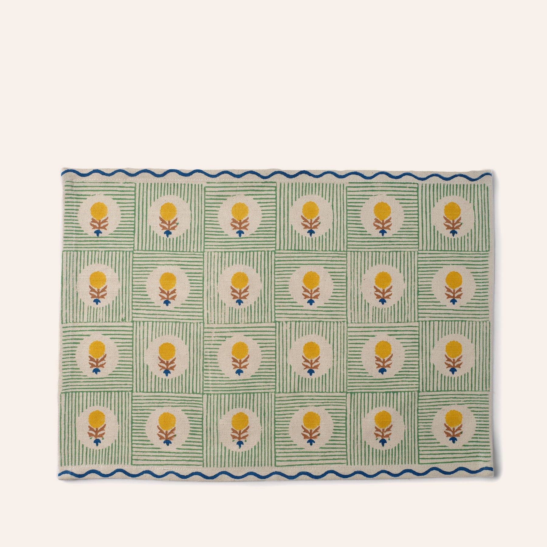 Namita Placemat in Blue/Green