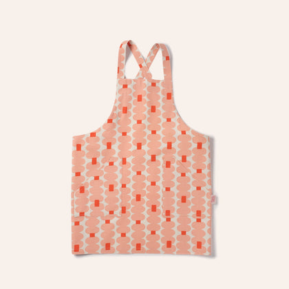Oddjects Apron in Shell and Persimmon