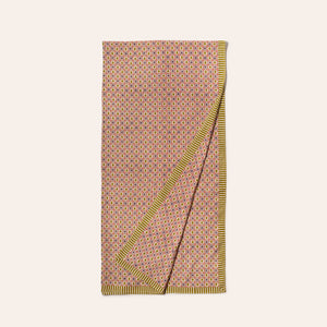 Gauri Tablecloth in Grapefruit Pink