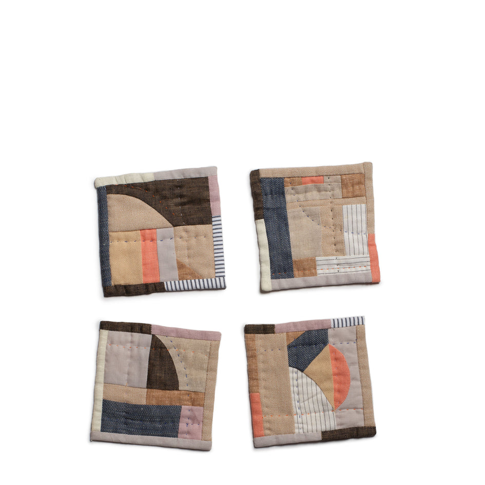 Patchwork Coaster in Multi (Set of 4) Image 1
