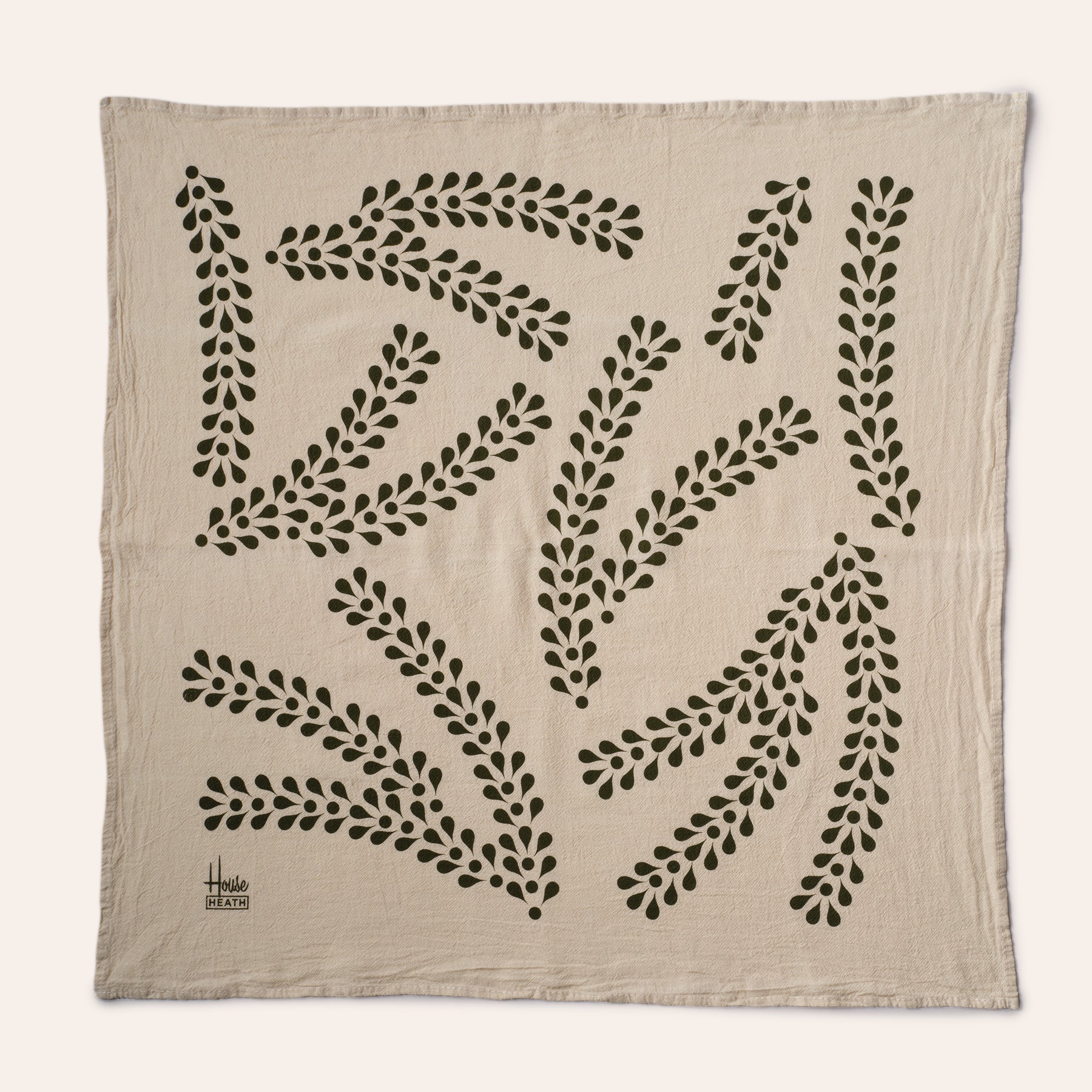 Tea Towels in Ornament and Pine Sprig (Set of 2)