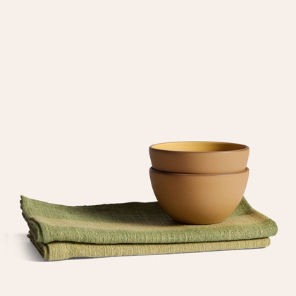 Plaza Dessert Bowl Set in Sunflower / Turmeric