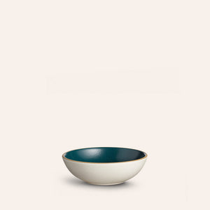 Dessert Bowl in Teal / Sand