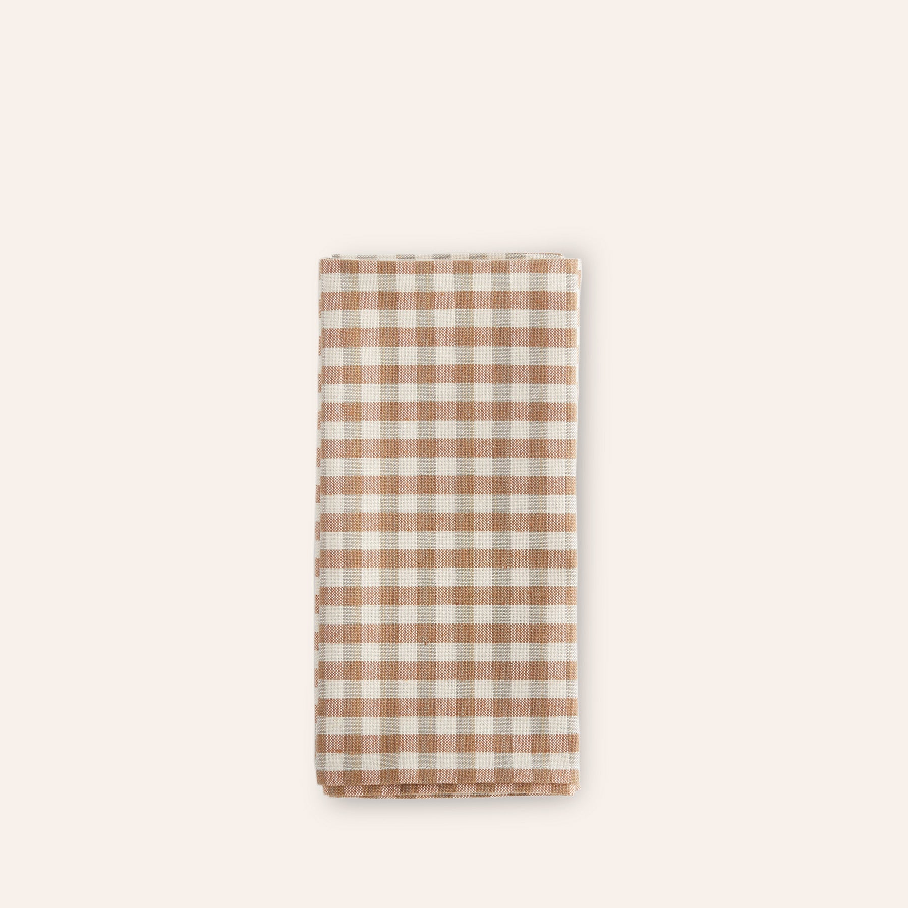 Gingham Napkins in Cafe/Sage (Set of 4)