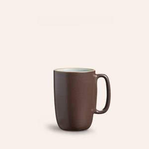 Large Mug in Aqua Chocolate Brown