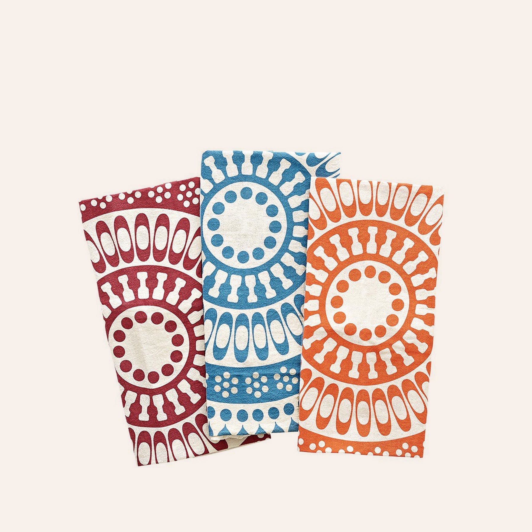 Flour Sack Tea Towels in Multi (Set of 3)