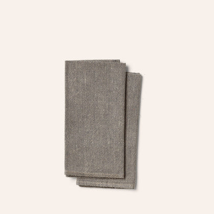 Kypert Napkins in Graphite (Set of 2)
