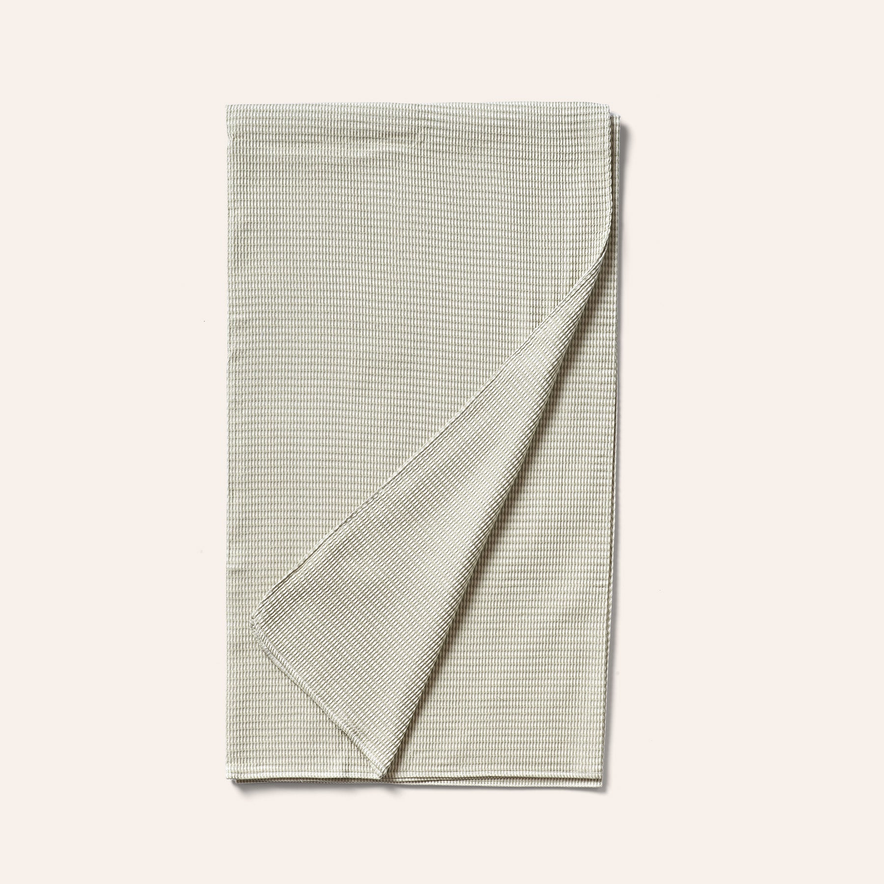 Organic Cotton Waffle Weave Throw in Sage