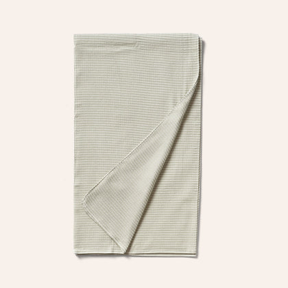 Organic Cotton Waffle Weave Throw in Sage