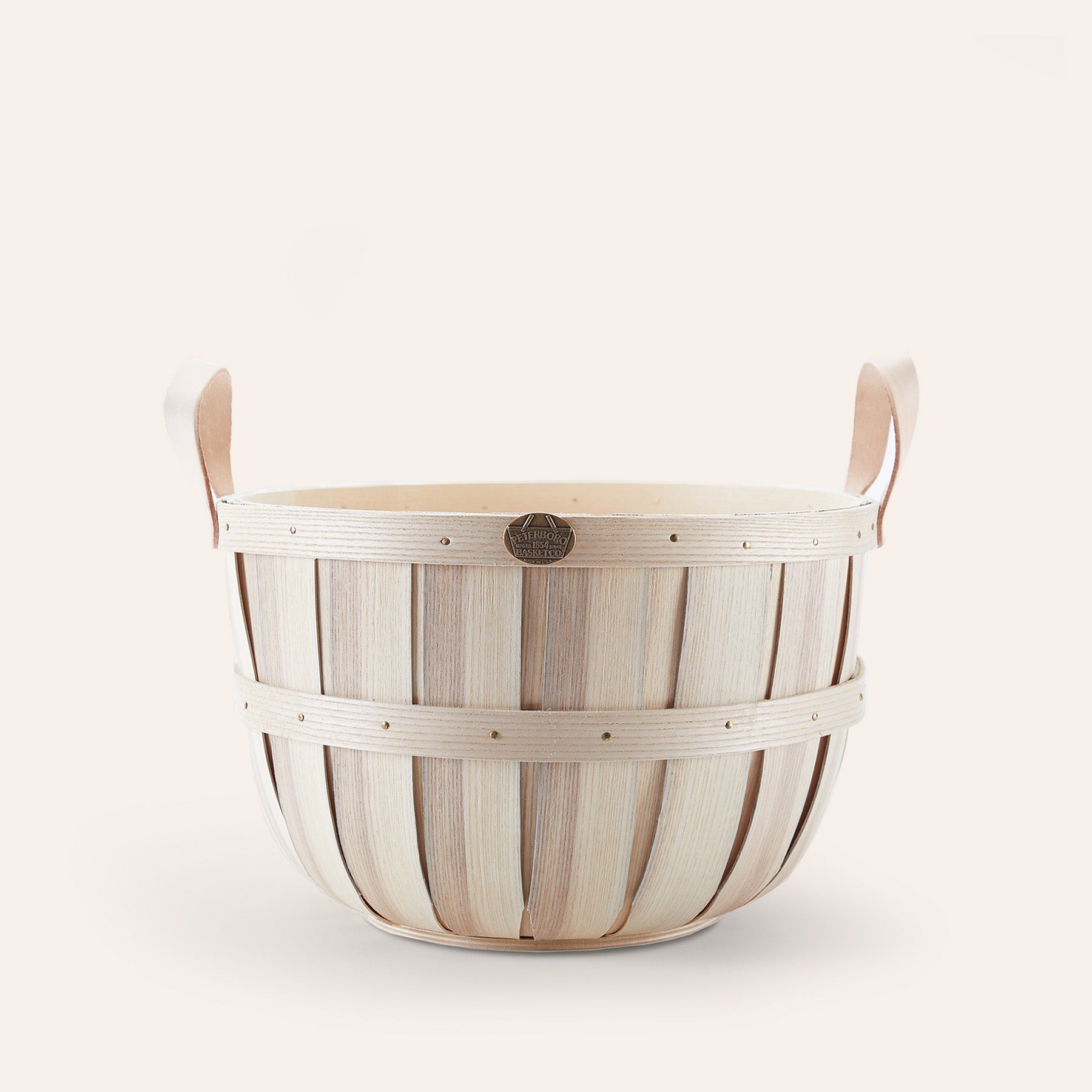 Oxford Basket in Natural Tan Leather