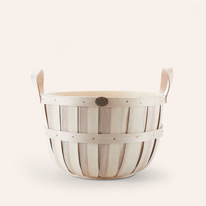 Oxford Basket in Natural Tan Leather